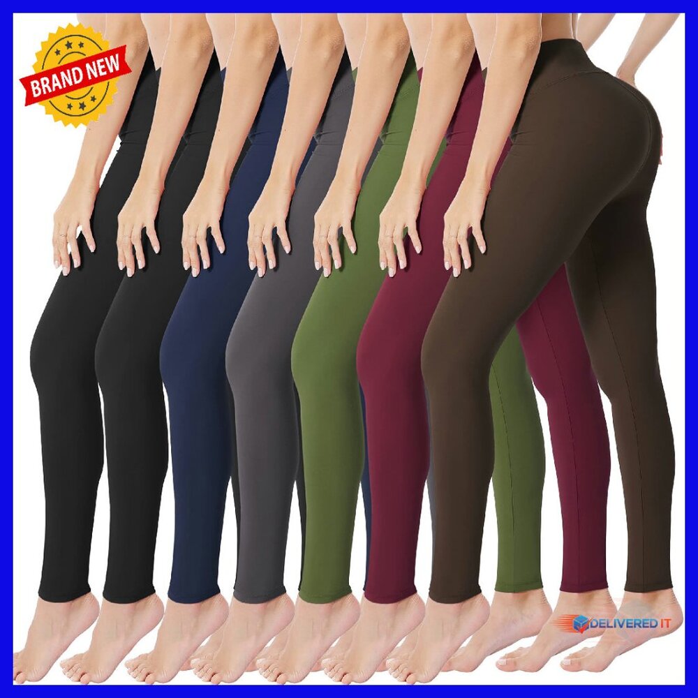 High Waisted Buttery Soft Leggings Tummy Control Yoga Workout Running Pants